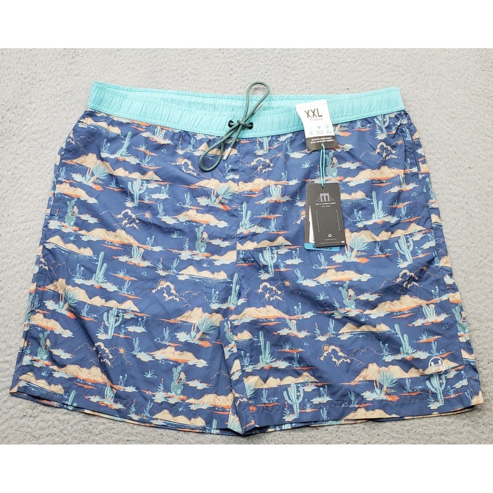 Hawke & Co Swim Trunks Mens XXL Multi Desert Scene Print Mesh Lined Surf Surfing